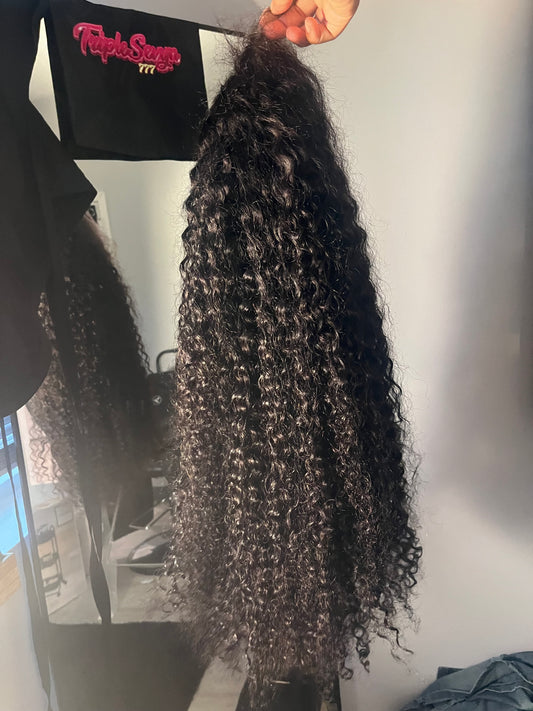 Malaysian Deep Curly 13x6 HD Frontal Wig 200% Density